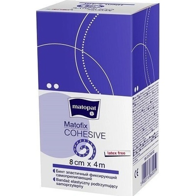Matopat Matopat Matofix COHESIVE samolepiaci elastická bandáž na rany 8 cm x 4 m 1 ks