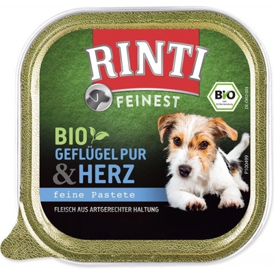 Rinti Feinest Bio Pur Adult Dog drůbeží srdíčka 150 g