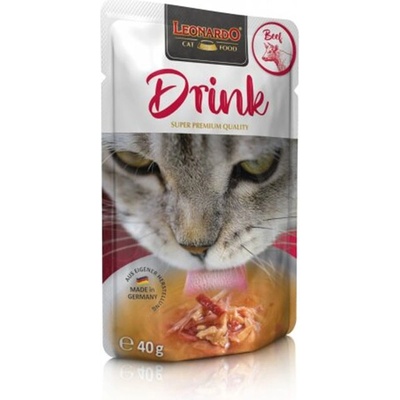 Leonardo Cat Drink s hovězím masem 40 g