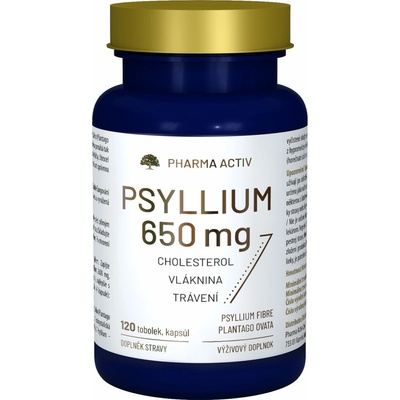 PHARMA ACTIV CZECH Psyllium 650mg 120 tobolek
