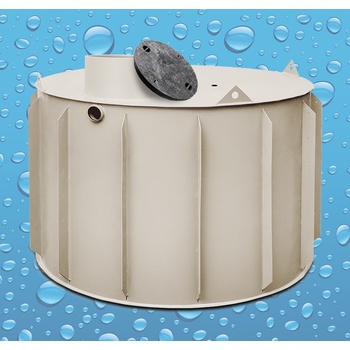 Naše jímky nádrž na dešťovou vodu k obetonování kruhová 6 m³ / 6000 l