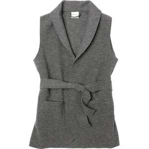 Engel Дамски вълнен елек Engel Women's Vest Merino vest - Lavagrau Melange - размер 46/48 (EU) (132-1523-0114)