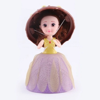 Кукла сладолед Мелба с четка - лилава + кафяво gelato