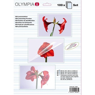 Olympia súprava A4, A5, A6 a na vizitky/160 lesklá – balenie 100 ks
