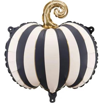 PartyDeco Fóliový balón Pruhovaná tekvica 39 x 38 cm