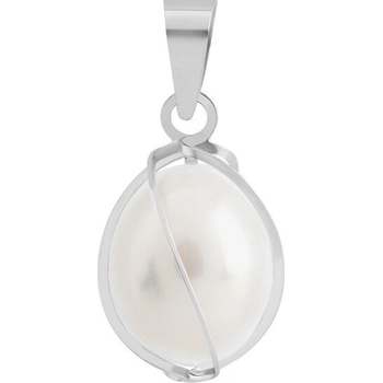 Brilio prívesok z bieleho zlata s perlou 14 621.651P Esp