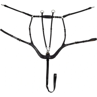 Equestro Anatomický kožený poprsník Černá – Zboží Dáma