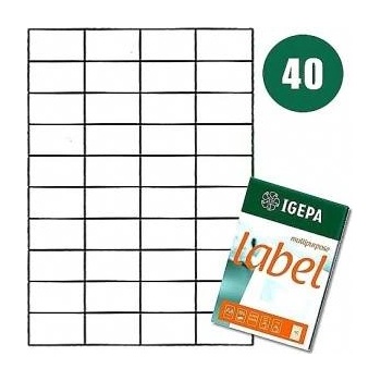 Igepa Group Labels a4 igepa 52.5 x 29.7 mm white (100)