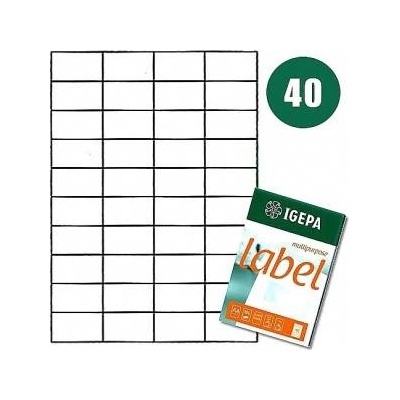 Igepa Group Labels a4 igepa 52.5 x 29.7 mm white (100)