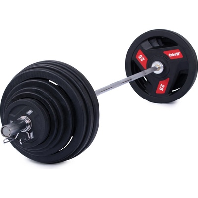 TRINFIT Olympijská činka pogumovaná 180 kg