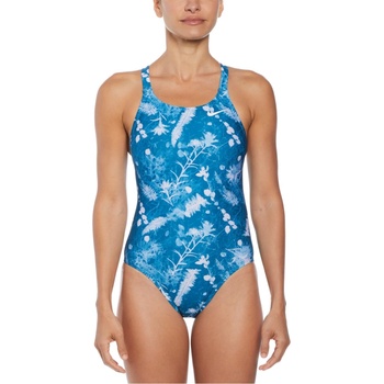 Nike Дамски бански костюм Nike HydraStrong Fastback Swimsuit Womens - Mineral Blue