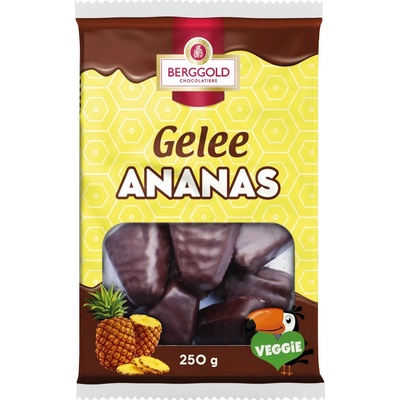 Berggold Ananasové želé v čokoládě 250 g