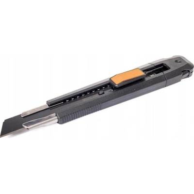 Nôž na tapety, kompozitný nôž s plochou, odlamovacou čepeľou Solid BlackTiger 18 mm