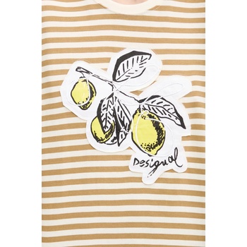 Desigual Памучна тениска Desigual LEMON (25SWTKAE)