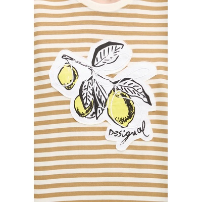 Desigual Памучна тениска Desigual LEMON (25SWTKAE)