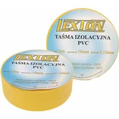Lexton izolačná páska 19 mm x 25 m LXSC040-ZL žltá