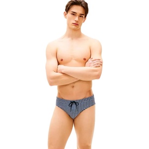 Tommy Hilfiger Бански гащета Tommy hilfiger UM0UM03741 swimming brief - Blue (Mini H Geo Aegean Sea)