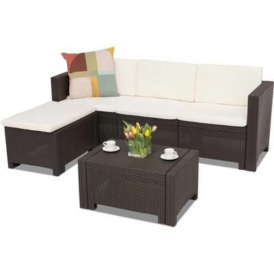 BICA Мебели за отдих от техноратан Colorado Relax кафяв Bica (BCCOLLBR)