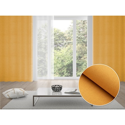 Biante 100% zatemňovací záves Blackout BKW-211 Horčicové žíhanie 130x140 cm