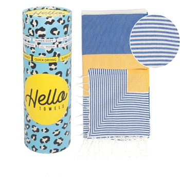 Hello Towels памучна кърпа Palermo, Синьо / Жълто