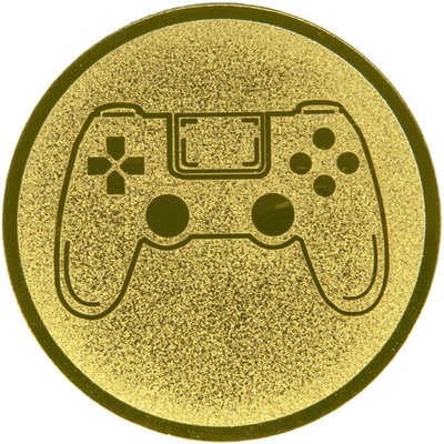 Emblém E106 OVLADAČ PLAYSTATION umístění na sportovní pohár nebo medaili 25 mm