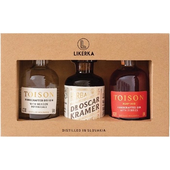 Gin Toison+Toison Ruby Red+Dr. Kramer 38,57% 0,15 l (set)