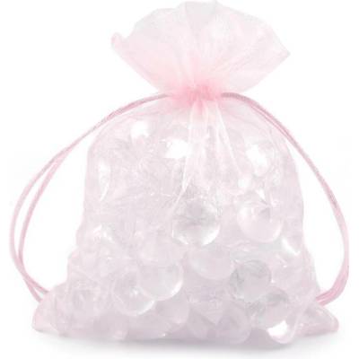 Dárkový pytlík 13x18 cm organza - (03) růžová sv. (10 ks)