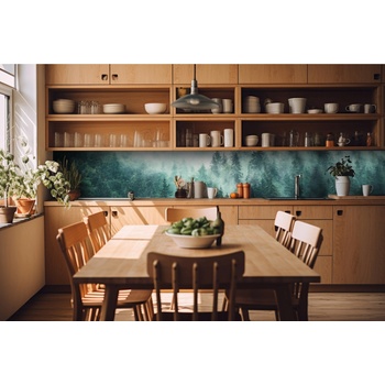 DIMEX ART s. r. o Фототапет за кухня - мъгла в гората 420 x 60 см