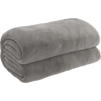 vidaXL Záťažová prikrývka s poťahom sivá 10 kg látka 140x200