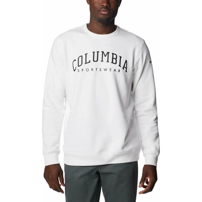Columbia Logo Fleece Crew White