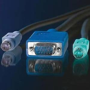 Roline Cable KVM 1xHD15M/M, 2xPS2M/M, 3m, Value 11.99. 5456