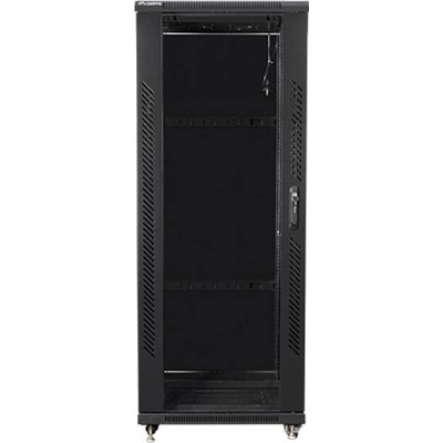 Lanberg rack cabinet 19" free-standing 32U - 600x800 self-assembly flat pack, black (FF01-6832-12B)