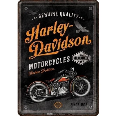 Postershop Plechová pohlednice - Harley-Davidson Timeless Tradition