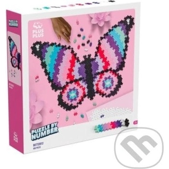 Plus-Plus Skládej podle čísel - Motýl 800 ks