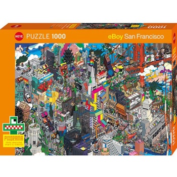 Heye - Puzzle Pixorama: San Francisco Quest - 1 000 piese