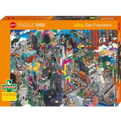 Heye - Puzzle Pixorama: San Francisco Quest - 1 000 piese