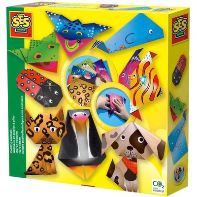 SES Creative Origami skládačka papírová zvířátka kreativní set v krabici