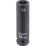 Fortum машинна (ударна) муфа 1/2", 16 mm, L 78 mm, почернена, FORTUM