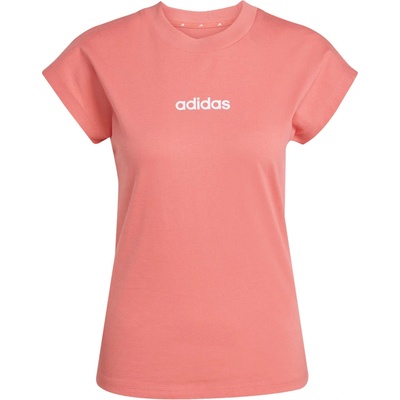 adidas Dámske tričko ESSENTIALS LINEAR SINGLE lososová biela