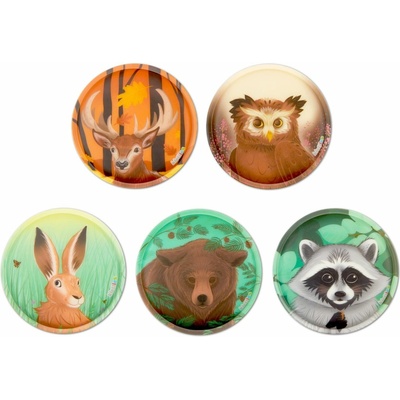 Sada ozdôb na batoh Ergobag Kletties Set - Forest Animals uni