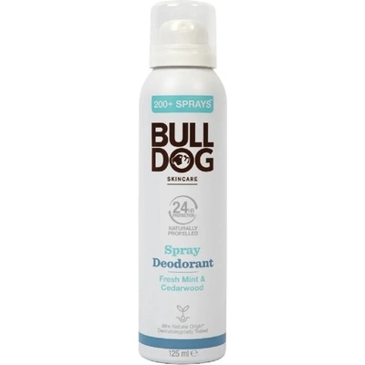 BULLDOG Fresh Mint & Cedarwood Spray Deodorant 125 ml