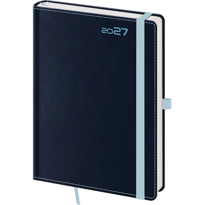Helma Double Blue A5 denní 2027 modrý