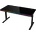 LORGAR Геймърско бюро LORGAR LRG-DP80G, Dual-motor sit/stand adjustable-height gaming desk with wireless charger, RGB lighting, control panel, and USB ports, solid tempered glass tabletop, black (LRG-DP80G)