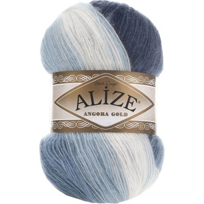 Alize Angora gold batik 1899 modro-šedo-světlá