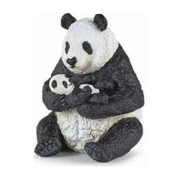 Papo Panda with a young sitting