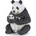 Papo Panda with a young sitting