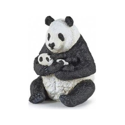 Papo Panda with a young sitting
