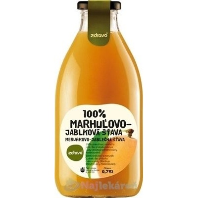 Zdravo 100% marhula a jablko 200 ml