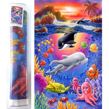 Image 1 of Norimpex - Puzzle Diamant painting: Under water world 80x40cm - 1 - 39 piese