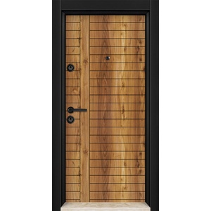 Starsteeldoor Блиндирана врата Outdoor - MFS 516 Орех с термомост (цена без монтаж)